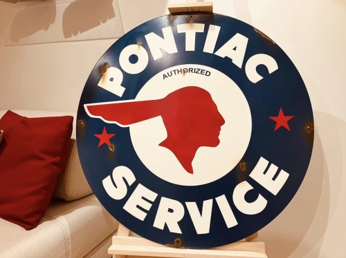 enseigne tole Pontiac